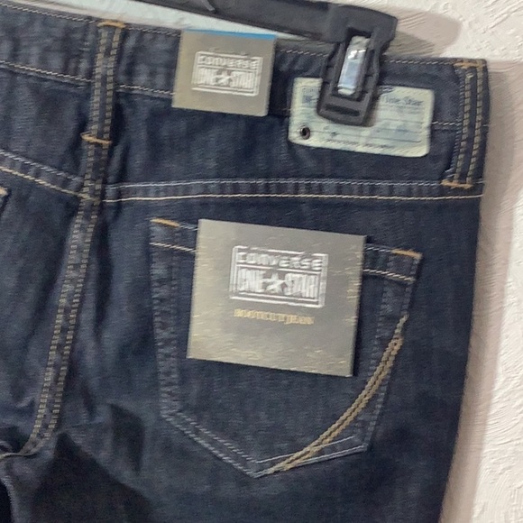 Converse One ⭐️ Star NEW - Sz 6 - bootcut whiskered lightweight Jeans - Picture 2 of 6